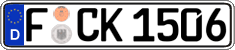 German license plate, Regular plates