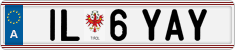 License plate of Austria, Regular plates