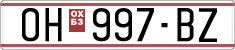 License plate of North Macedonia, Regular plates (1993)