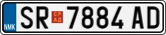 License plate of North Macedonia, Regular plates (2012)