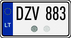 License plate of Lithuania, Cars