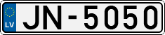License plate of Latvia, Regular car plates