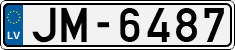 License plate of Latvia, Regular car plates