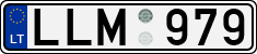 License plate of Lithuania, Cars