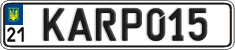 License plate Ukraine, Vanity Plates