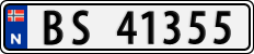 License plate of Norway, Cars