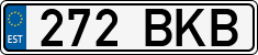 License plate of Estonia, Regular car plates