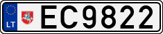 License plate of Lithuania, Electric vehicles