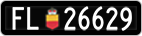 License plate of Liechtenstein, Cars