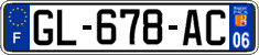 French license plate, SIV (ordinary)