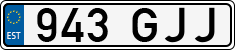 License plate of Estonia, Regular car plates