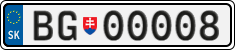 License plate of Slovakia, Vanity Plates