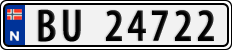 License plate of Norway, Cars