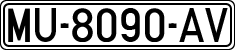 License plates of Spain, 1971 year series