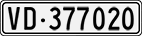License plate of Switzerland, Cars