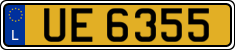 License plate of Luxembourg, 2003 year system