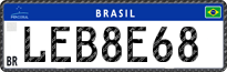 License plate of Brazil, Private owners (Mercosul)