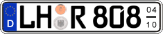 German license plate, Seasonal plates