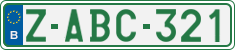 License plate of Belgium, Regular plates (2010)