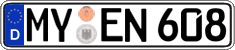 German license plate, Regular plates