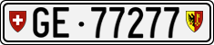 License plate of Switzerland, Cars