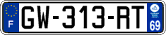French license plate, SIV (ordinary)