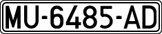 License plates of Spain, 1971 year series