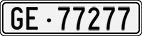 License plate of Switzerland, Cars
