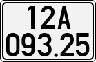 License plate of Vietnam, Cars