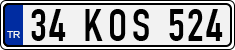License plate of Turkey, Regular plates