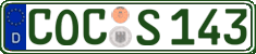 German license plate, Regular plates