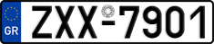 License plate of Greece, Cars