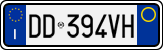 License plate of Italy, Cars (1994 year series)