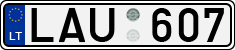 License plate of Lithuania, Cars