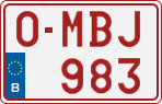 License plate of Belgium, Regular plates (2010)