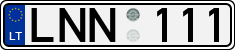 License plate of Lithuania, Cars