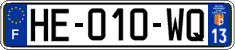 French license plate, SIV (ordinary)
