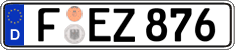 German license plate, Regular plates