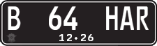 License plate of Indonesia, Regular plates