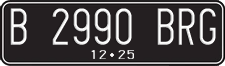 License plate of Indonesia, Regular plates