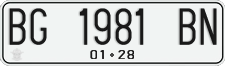 License plate of Indonesia, Regular plates