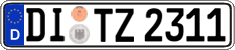 German license plate, Regular plates