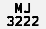 License plate of Hong Kong, AB 1234