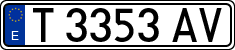 License plates of Spain, 1971 year series