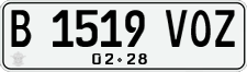 License plate of Indonesia, Regular plates