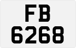 License plate of Hong Kong, AB 1234