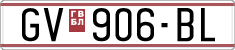 License plate of North Macedonia, Regular plates (1993)