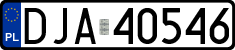 License plates of Poland, Regular car plates