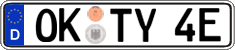 German license plate, Electric vehicles