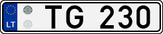 License plate of Lithuania, Trailers